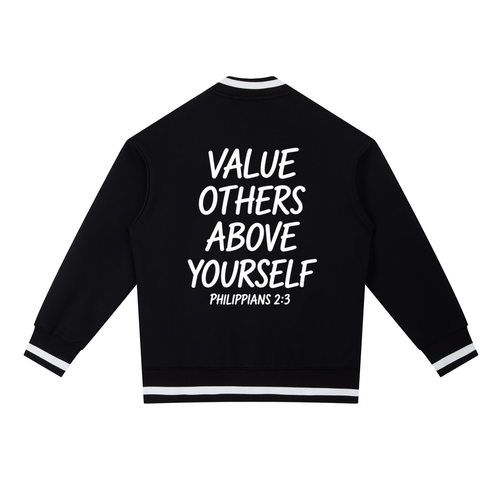 Contrast Piping Zip Bomber Jacket