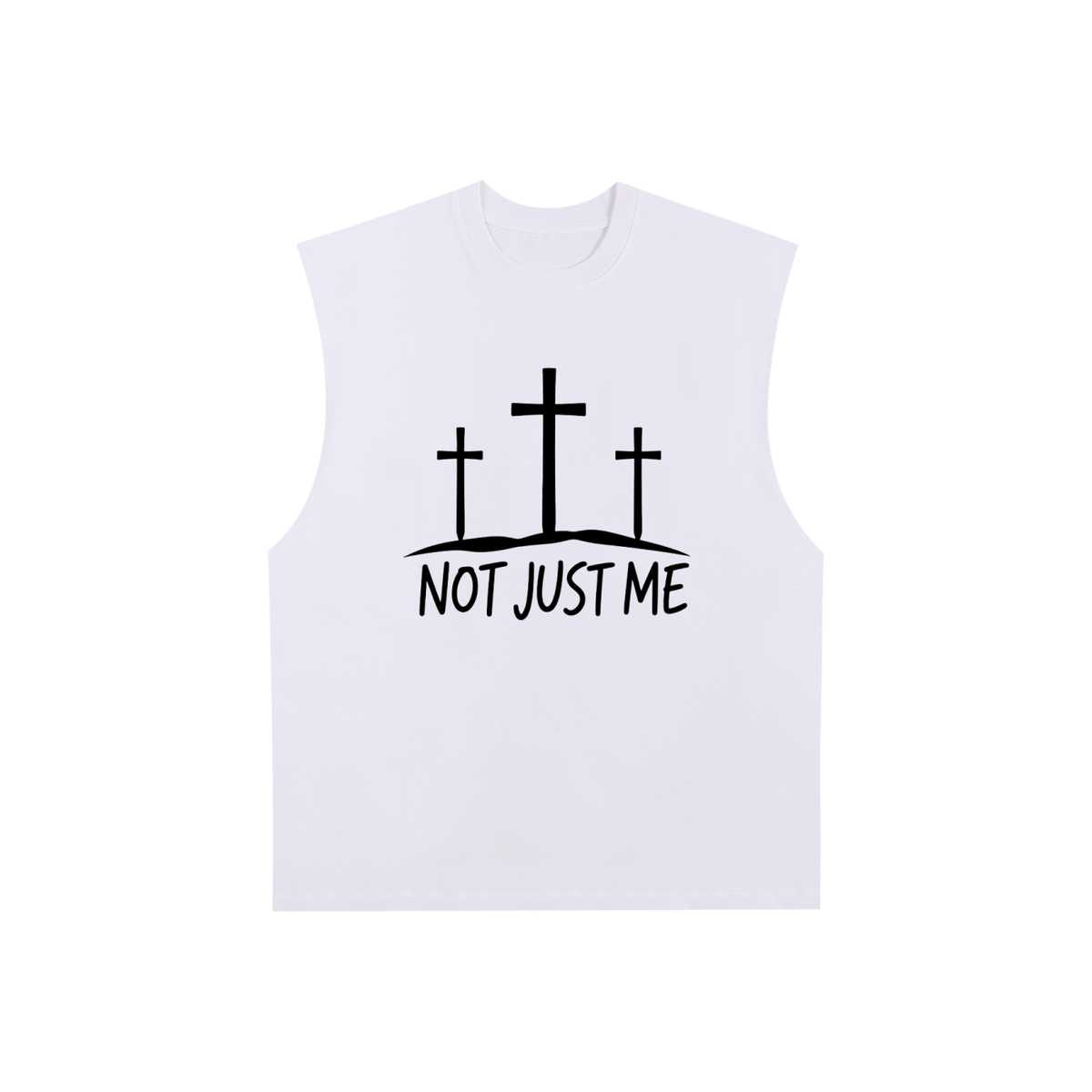 Raw Edge Cotton Tank Top