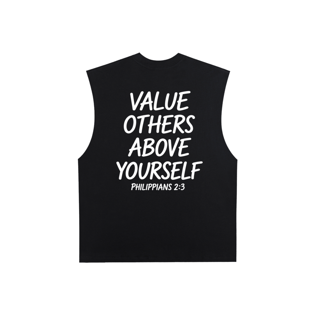 Raw Edge Cotton Tank Top