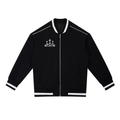 Contrast Piping Zip Bomber Jacket